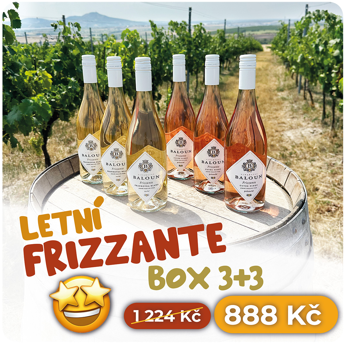 🍷 LETNÍ FRIZZANTE AKCE 3+3 🍷